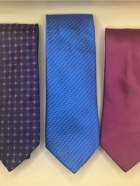 Hugo Boss Blue Microdot Silk Ties